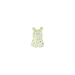 Little Me Baby One-Pieces*Lemon Woven Romper - Yellow