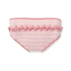 Little Me Baby Sets*2Pc Hand Crocheted Owl Hat & Diaper Cover - Pink