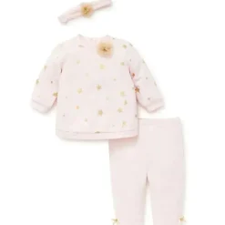 Little Me Baby Sets*Stars Sweatshirt Set - Light Pink