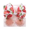 Little Trendy Baby Hair Accessories*- Baby Girl Summer Sea Sunglasses And Floral Headband Set, Color 3