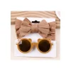 Little Trendy Baby Hair Accessories*- Baby Sunglasses And Headband Set, Color 2