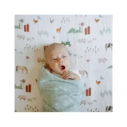 Little Unicorn Blankets & Quilts*- Cotton Muslin Swaddle Single, Misty Field