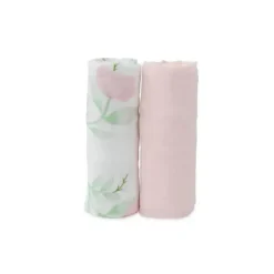 Little Unicorn Blankets & Quilts*- 2Pk Deluxe Muslin Swaddle, Blush Peony