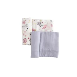 Little Unicorn Blankets & Quilts*- 2Pk Deluxe Muslin Swaddle, Fairy Garden 2