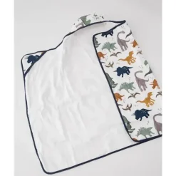 Little Unicorn Baby Bath Towels*Big Kid Hooded Towel, Dino Friends