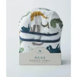 Little Unicorn Baby Bath Towels*Big Kid Hooded Towel, Dino Friends