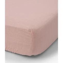 Little Unicorn Crib & Bed Sheets*Cotton Muslin Crib Sheet - Rose Petal