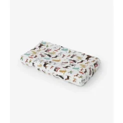Little Unicorn Changing Pads & Covers*Cotton Muslin Changing Pad Cover - Woof