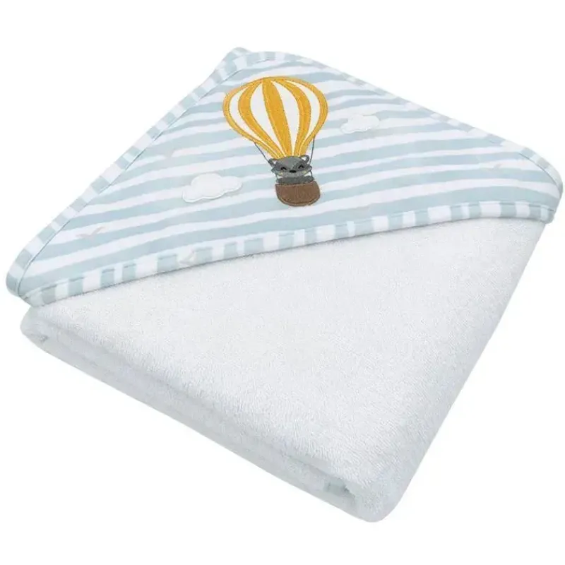 Living Textiles Baby Bath Towels*- Baby Hooded Towel, Up Up & Away