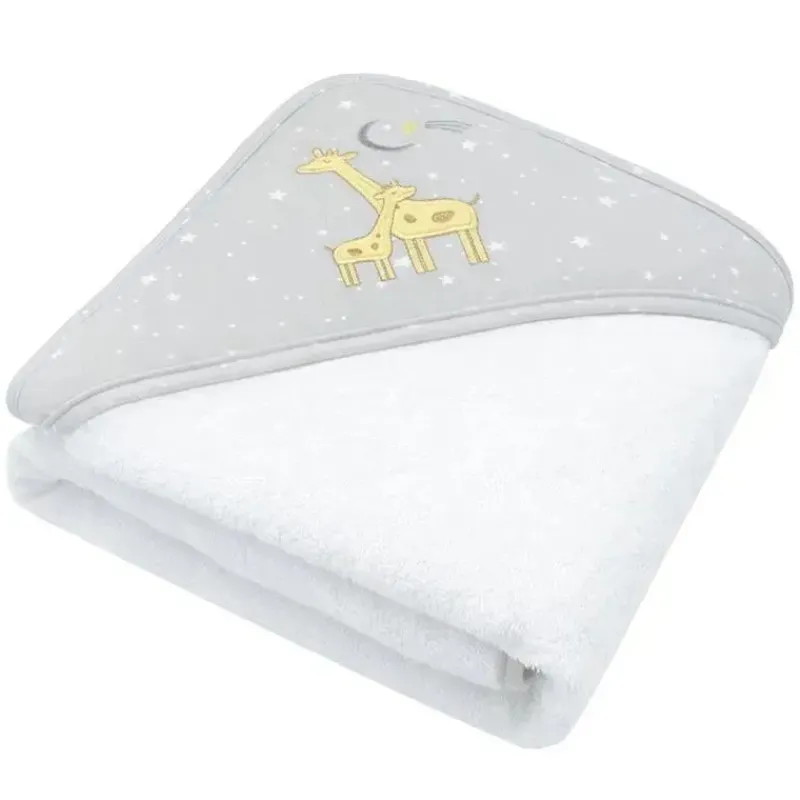 Living Textiles Baby Bath Towels*- Baby Hooded Towel, Noah Giraffe