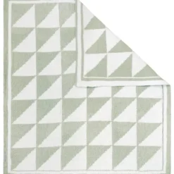 Living Textiles Blankets & Quilts*- Chenille Baby Blanket, Triangle Ultra Soft, Thick, and Versatile, Sage