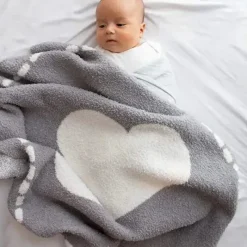 Living Textiles Blankets & Quilts*- Cozy Baby Blanket - Cloud