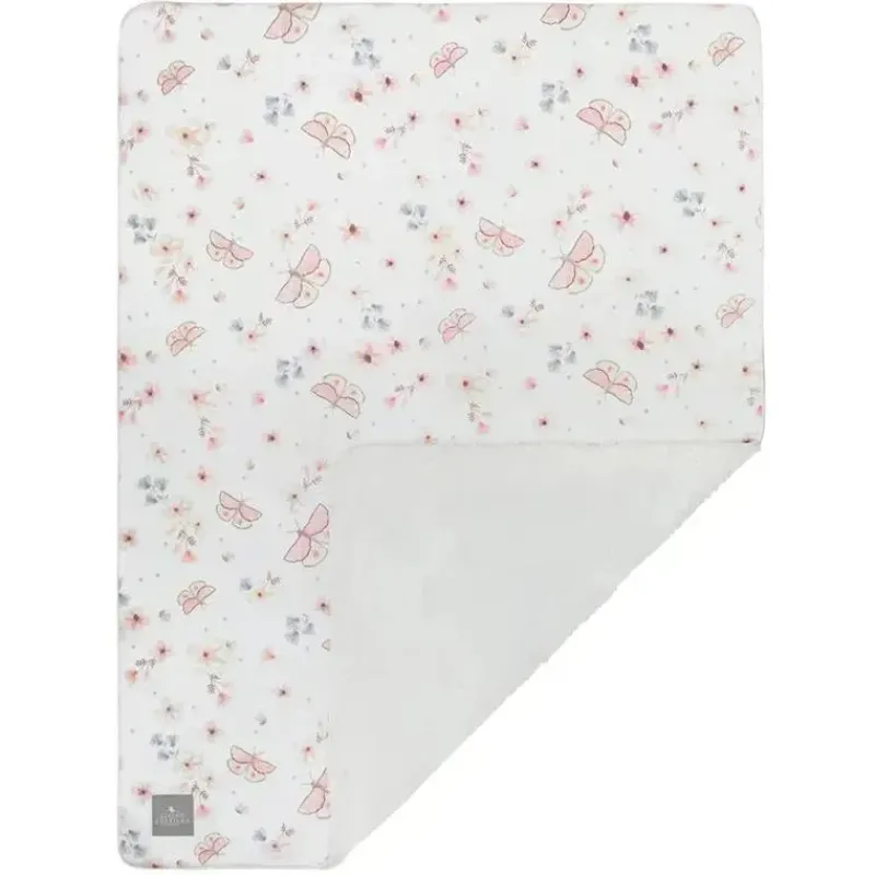 Living Textiles Blankets & Quilts*- Jersey Sherpa Blanket, Premium Cute Cozy Fabric, Fly Away