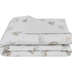 Living Textiles Blankets & Quilts*- Jersey Sherpa Blanket, Premium Cute Cozy Fabric, Rainbow Sloth