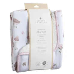 Living Textiles Blankets & Quilts*- Jersey Sherpa Blanket, Mushroom House