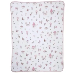 Living Textiles Blankets & Quilts*- Jersey Sherpa Blanket, Mushroom House