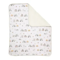 Living Textiles Blankets & Quilts*- Jersey Sherpa Blanket, Tractor Ride