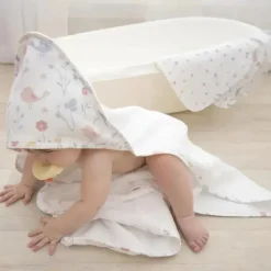Living Textiles Baby Washcloths*- 3Pk Baby Muslin Wash Cloths, Birds