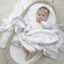 Living Textiles Organic|Swaddles & Wearable Blankets*- 2Pk Dandelion Organic Muslin Swaddles