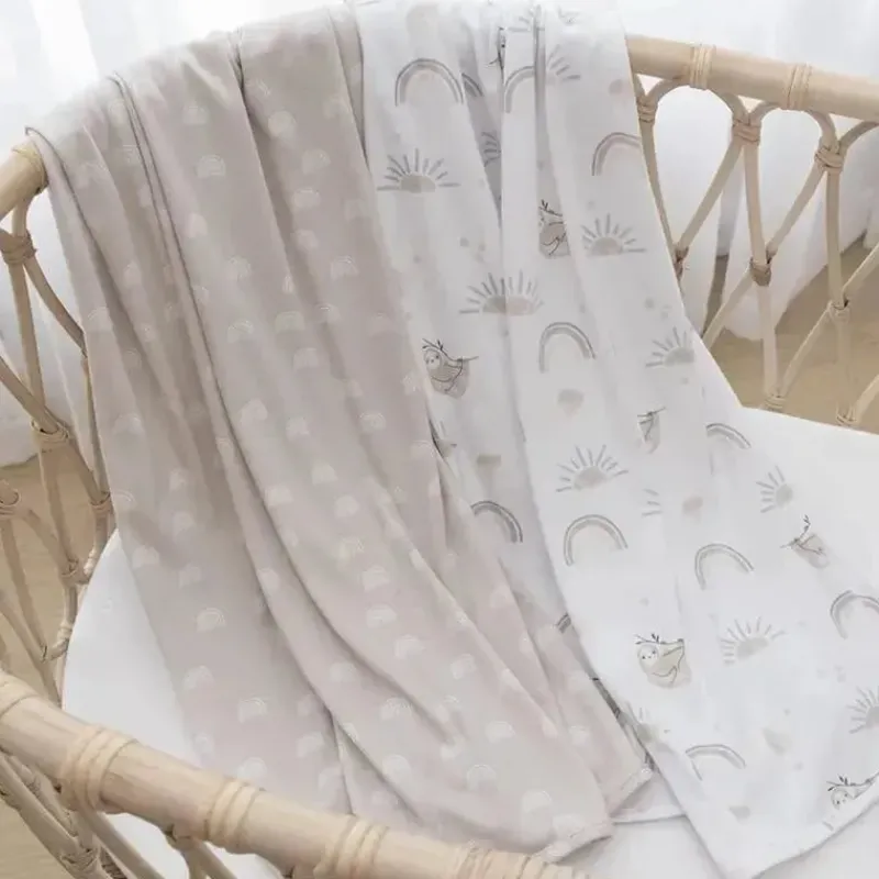 Living Textiles Swaddles & Wearable Blankets*- 2Pk Rainbow Sloth Jersey Swaddle