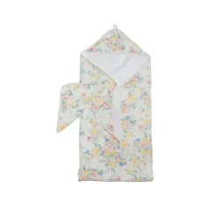 Loulou LOLLIPOP Baby Bath Towels*- Hooded Towel Set, Floral Bouquet