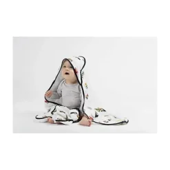 Loulou LOLLIPOP Baby Bath Towels*- Hooded Towel Set, Happy Trucks