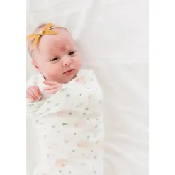 Loulou LOLLIPOP Easter|Swaddles & Wearable Blankets*- Muslin Swaddle, Bunny Meadow