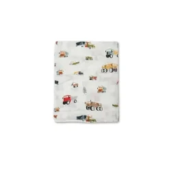 Loulou LOLLIPOP Blankets & Quilts*- Muslin Swaddle, Happy Trucks