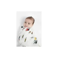 Loulou LOLLIPOP Blankets & Quilts*- Muslin Swaddle, Happy Trucks