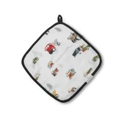 Loulou LOLLIPOP Baby Washcloths*- 3Pk Washcloth Set, Happy Trucks