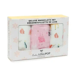 Loulou LOLLIPOP Baby Washcloths*- 3Pk Washcloth Set, Unicorn Dream