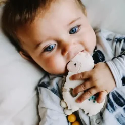 Loulou LOLLIPOP Toys For 0-12 Months|Gift For Baby*- Silicone Teether Gem Set, Llama