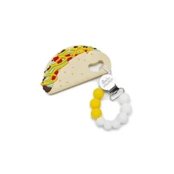 Loulou LOLLIPOP Toys For 0-12 Months|Gift For Baby*- Silicone Teether Set, Taco