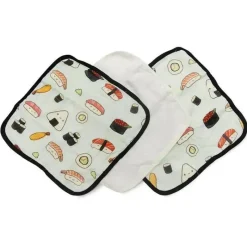 Loulou LOLLIPOP Baby Washcloths*- Sushi Wash Cloth Set