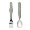 Loulou LOLLIPOP Utensils & Accessories|Dishes, Utensils & Food Containers*- Toddler Spoon/Fork Set, Alligator/Sage