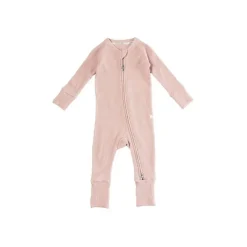 Loulou LOLLIPOP Baby Sleepwear*- Waffle Sleeper, Blush Pink