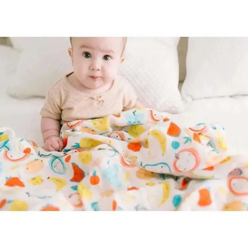 Loulou LOLLIPOP Baby Bath Towels*Cutie Fruits Swaddle