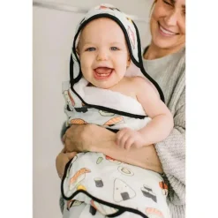 Loulou LOLLIPOP Baby Bath Towels*Hooded Towel Set, Sushi