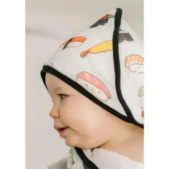 Loulou LOLLIPOP Baby Bath Towels*Hooded Towel Set, Sushi