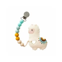 Loulou LOLLIPOP Toys For 0-12 Months|Gift For Baby*Llama Teether Set With Clip