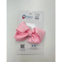 MacroBaby Baby Hair Accessories*Love Acessorios - Hair Bow Medium, Pink