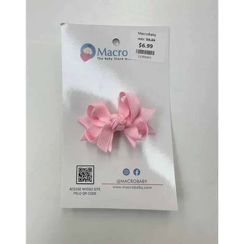 MacroBaby Baby Hair Accessories*Love Acessorios - Hair Bow Mini, Pink