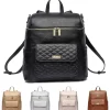 Luli Bebe Diaper Backpacks*- Monaco Diaper Bag Backpack, Ebony-Black