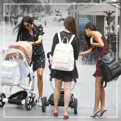 Luli Bebe Diaper Backpacks*- Monaco Diaper Bag Backpack, Ebony-Black