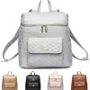 Luli Bebe Diaper Backpacks*- Monaco Diaper Bag Backpack, Stone-Grey