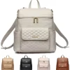 Luli Bebe Diaper Backpacks*- Monaco Diaper Bag Backpack, Pearl-White