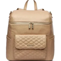 Luli Bebe Diaper Backpacks*- Monaco Diaper Bag Backpack, Latte-Brown