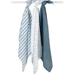 Lulujo Baby Blankets & Quilts*Lulujo - 3Pk Blueberries Muslin Receiving Blankets