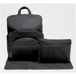 Lululemon Diaper Backpacks*- New Parent Backpack 17L - Black/Sheer Oak