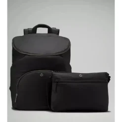 Lululemon Diaper Backpacks*- New Parent Backpack 17L, Black/Silver Drop